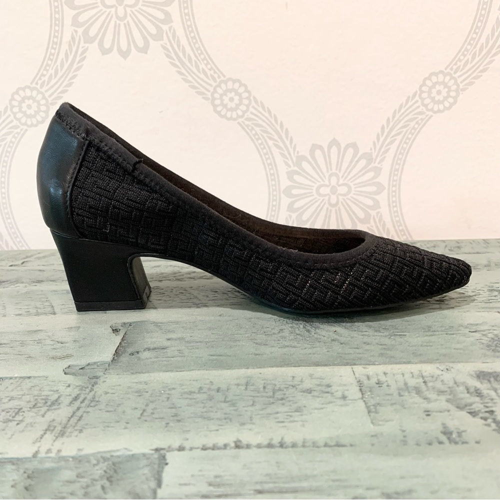 Adrienne Vittadini Faro Shoes Pumps Black Knit 6.5 - Picture 10 of 15
